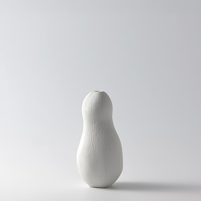 白 変形一輪挿し