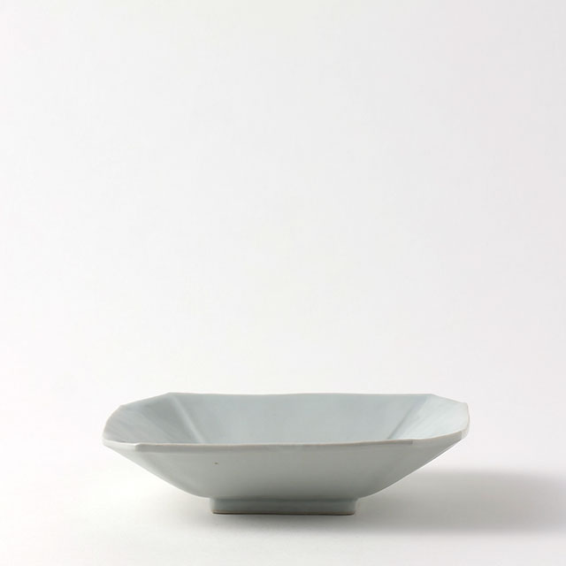 白磁 すみ切り 浅鉢