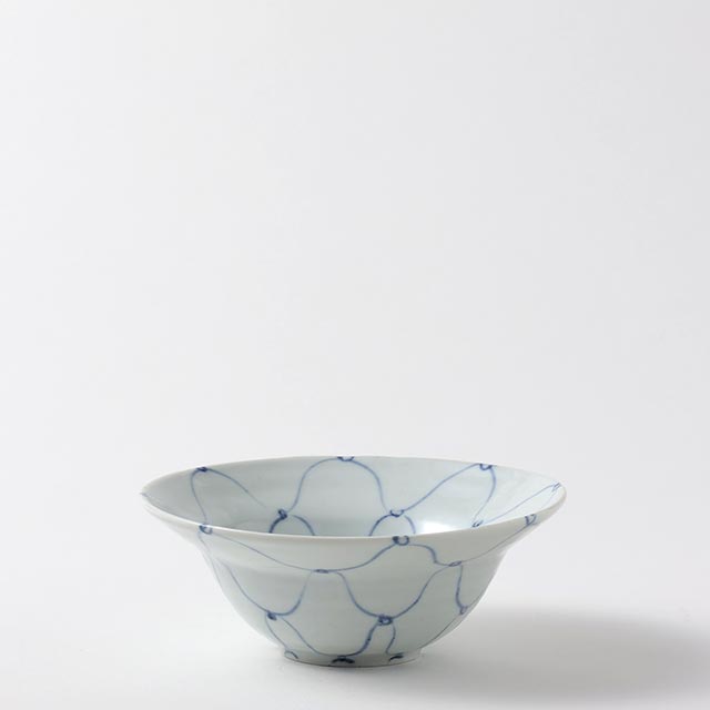 染付け あみ目鉢