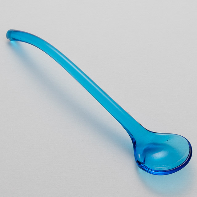 ガラススプーン　13cm　ブルー