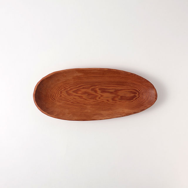 ウッド　楕円プレート
