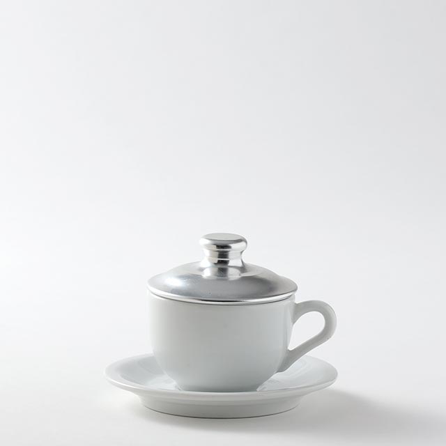 アルミ蓋付　白　C/S　小