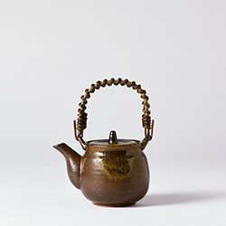 信楽焼　鉄茶　土瓶