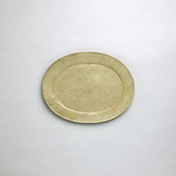 煌陶窯　Be　楕円皿　20.5×16