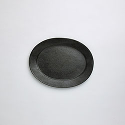 煌陶窯　楕円皿　20.5×16