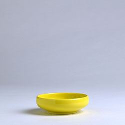 黄色　丸小鉢　11cm