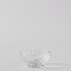 ガラス10cm菊割ミニ珍味皿