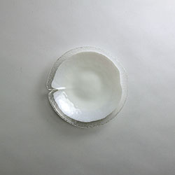 ガラス　白妙小皿　16cm