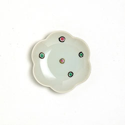 花型豆皿　カラードット