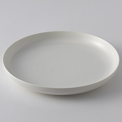 ReIRABO　丸皿　21.5cm　ホワイト