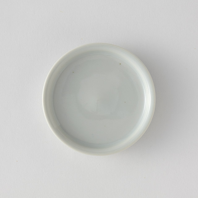 柏木円　りんご釉平皿　7.5cm