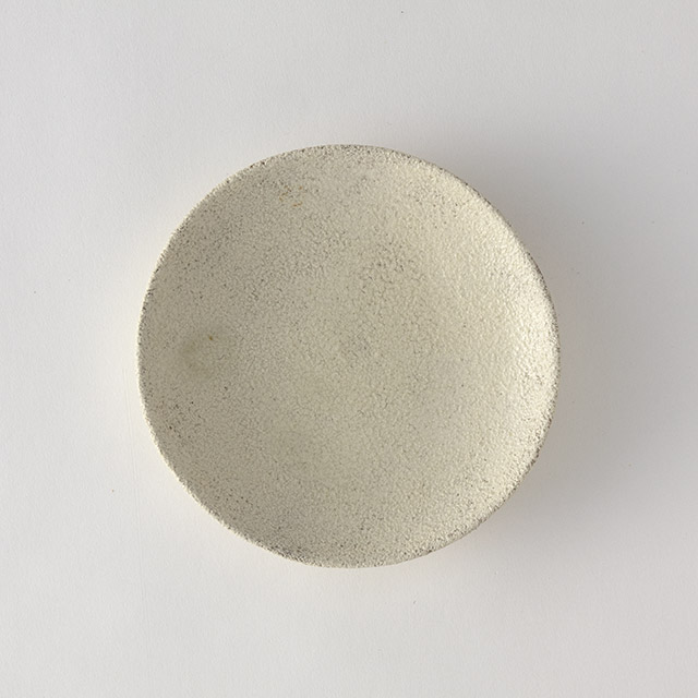大橋睦　灰釉小皿　14cm
