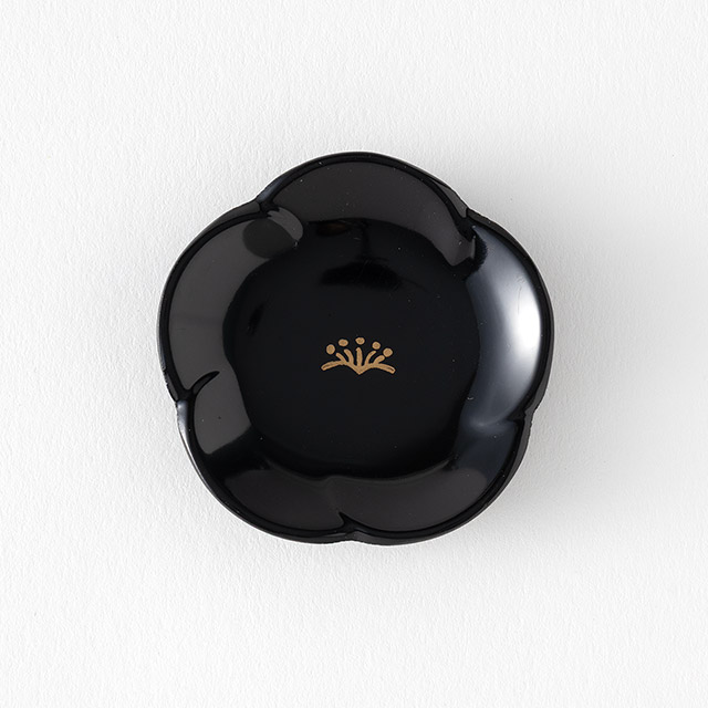 小梅 豆豆皿　合成漆器　黒