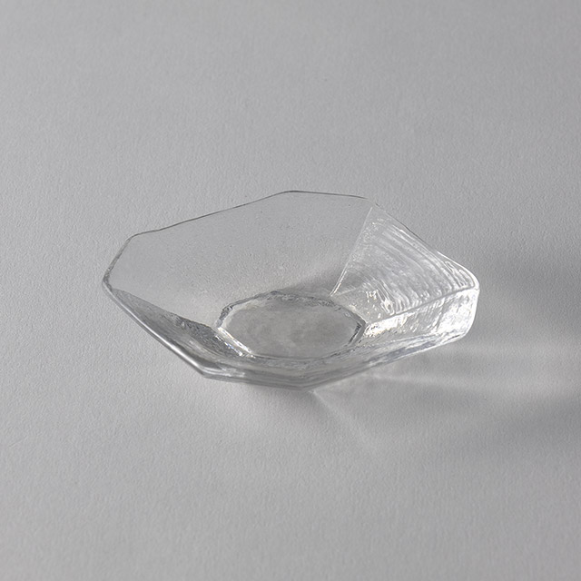 小林裕之・希　ガラス豆皿八角スクエア 