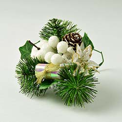 ミニ飾り白の花　PBOX