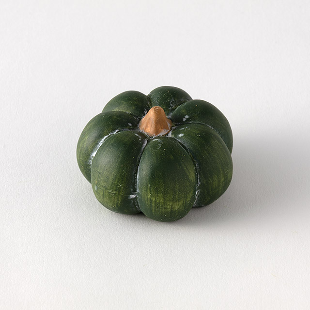 かぼちゃオブジェ　グリーン　6.5cm