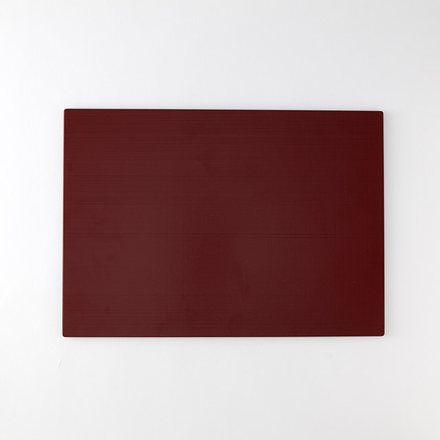 長角筋目折敷　39×28　赤